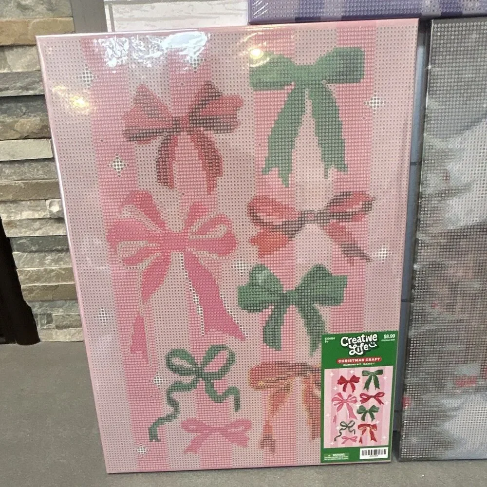 Hobby Lobby Set of 3 Popular Christmas Diamond Painting Kit Canvas